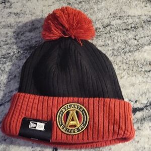 New Era Black and Red Atlanta United Beanie